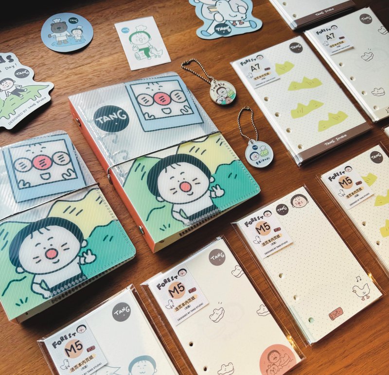 【唐小糖】Forest森林系列 M5/A7/A6/斜纹壳/手帐本内芯/活页替芯 - 笔记本/手帐 - 纸 多色