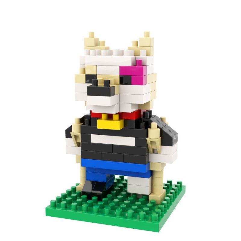 Archbrick 日本柴犬 - 受伤 Pixel 积木 Nanoblock - 桌游/玩具 - 塑料 多色