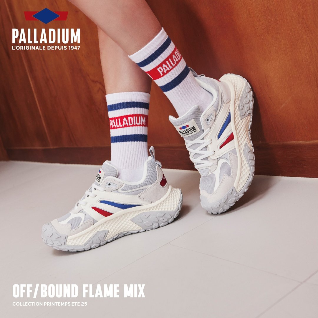 PALLADIUM OFFBOUND FLAME MIX 机能轮胎朝鞋 经典法国 74479-081 - 女款休闲鞋 - 其他材质 