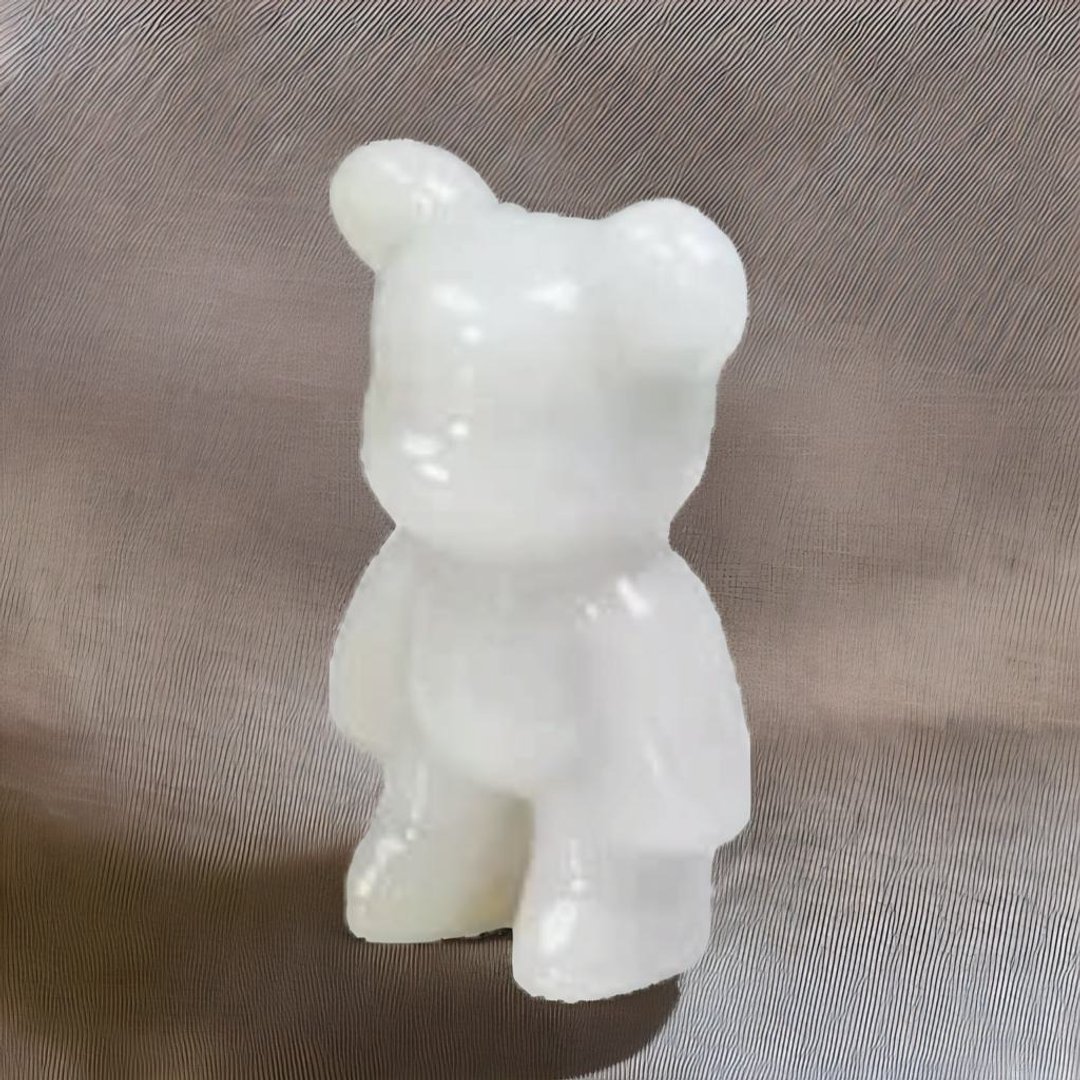【熊熊玉见你】冰糯可爱小熊摆饰 | 天然缅甸玉翡翠A货 | 送礼 - 其他 - 玉石 白色