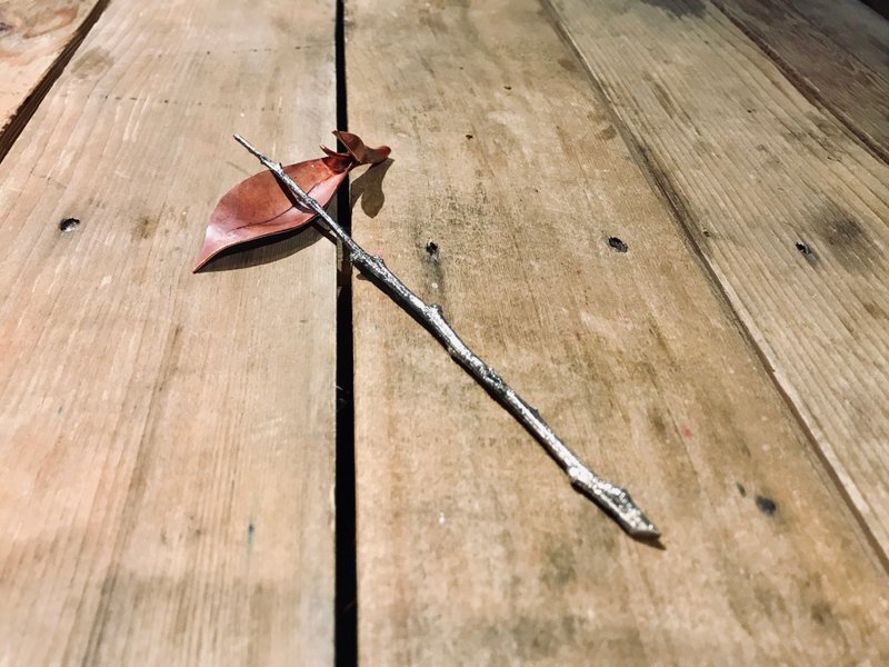 手工纯银、黄桐枯枝茶针 - 其他家具 - 贵金属 银色