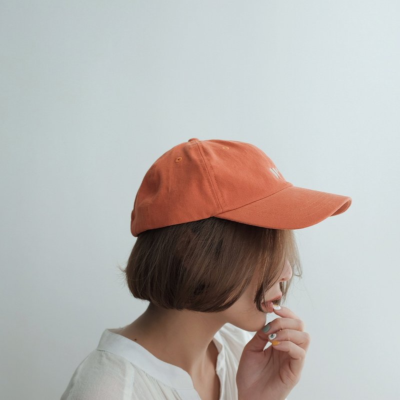 WHITEOAKFACTORY classic retro baseball cap - Orange - 帽子 - 聚酯纤维 橘色