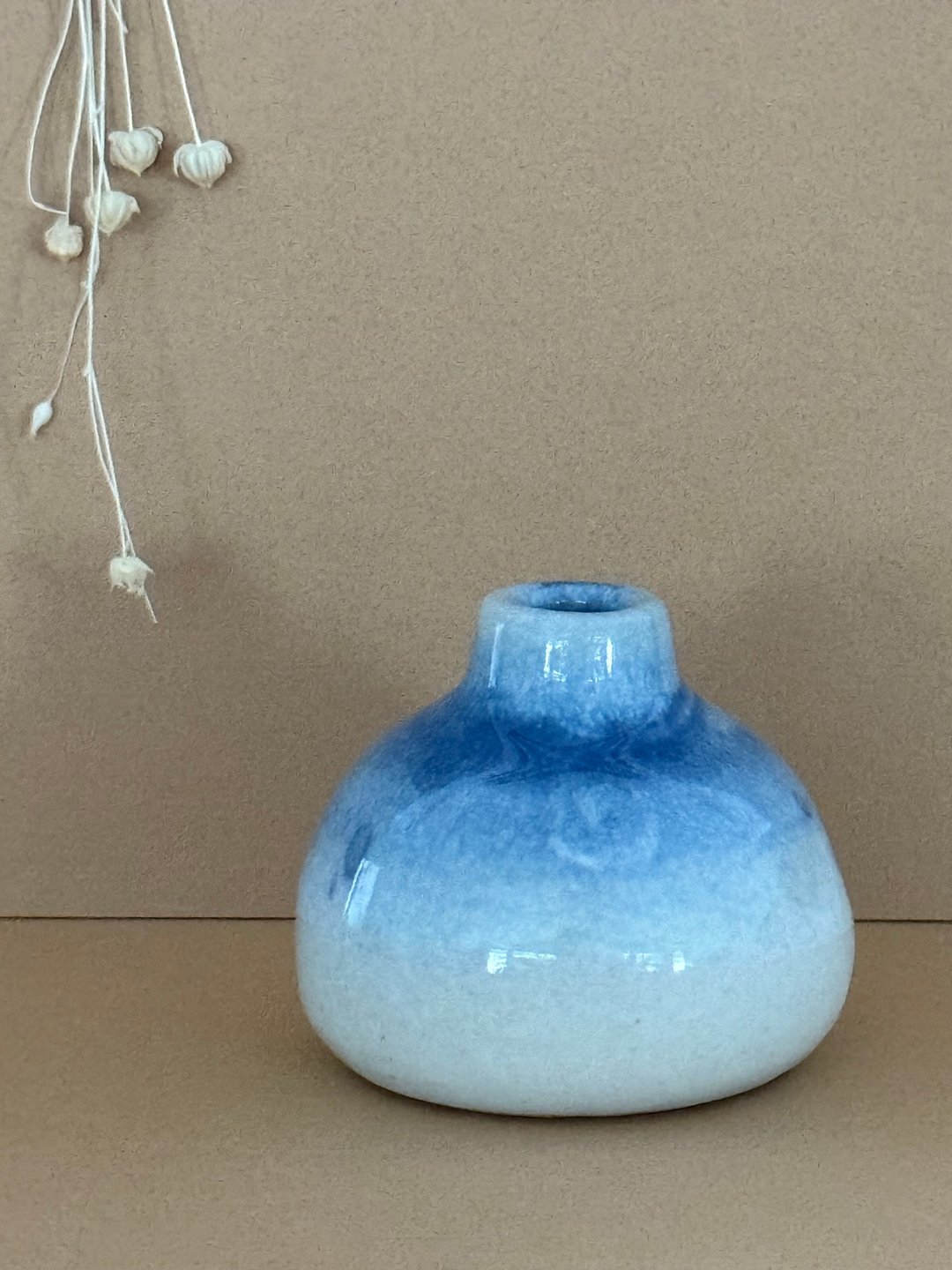 一轮花插 - 花瓶/陶器 - 陶 蓝色