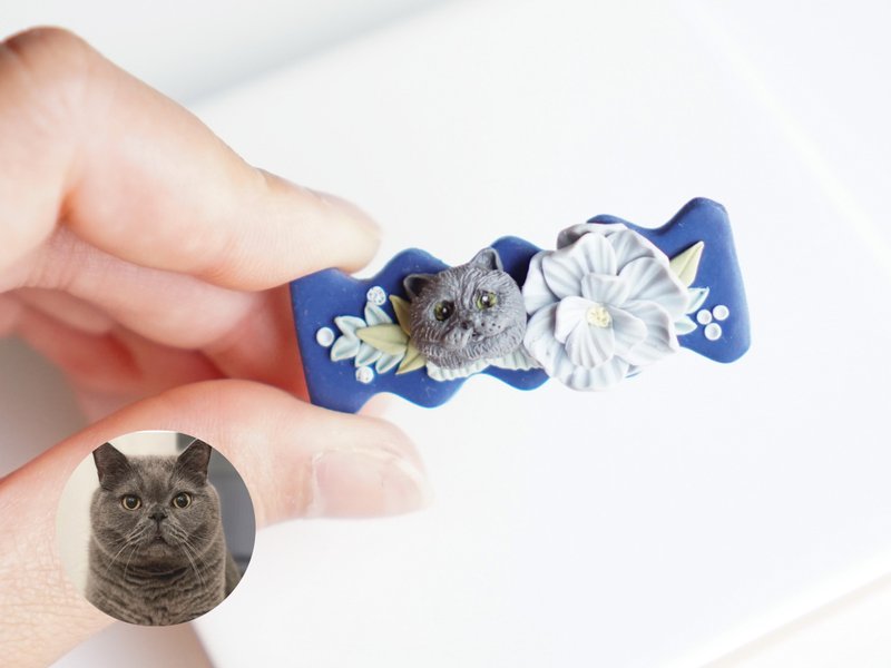 宠物定制耳环 狗耳环 宠物耳环 宠物造型发夹 猫 - 发饰 - 其他材质 