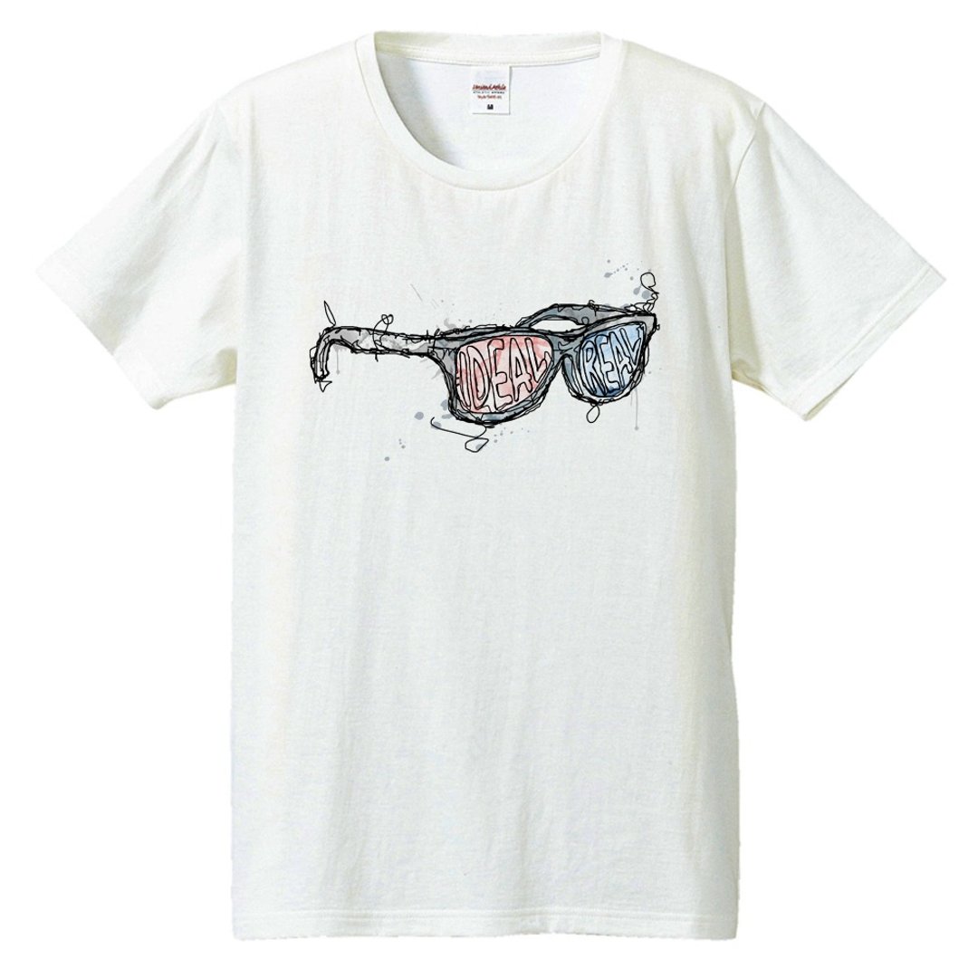 T-shirt / Reality and ideals - 男装上衣/T 恤 - 棉 白色