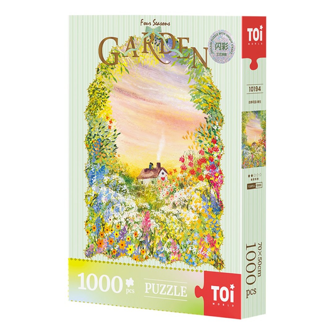 Toi 图益【四季花园系列-春生】拼图1000片DIY生日插画开学季送礼 - 拼图 - 纸 多色