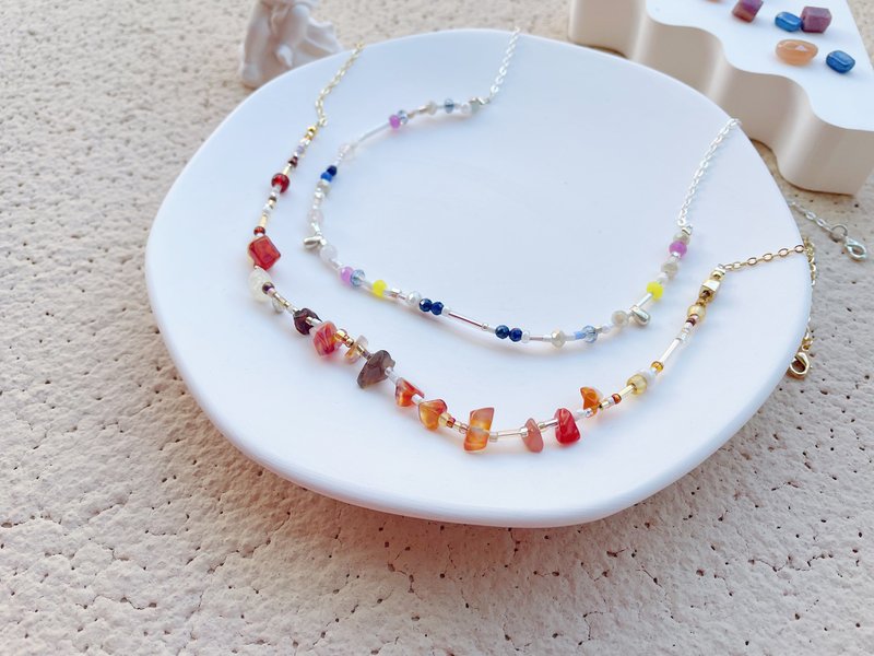 串串手作|钢丝线串珠颈链手作课程(高阶手作课程) - 金工/饰品 - 半宝石 