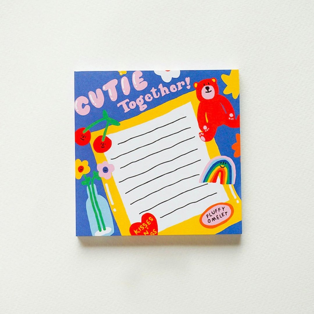 CUTIE MEMO PAD - 便条纸/标签贴 - 纸 紫色
