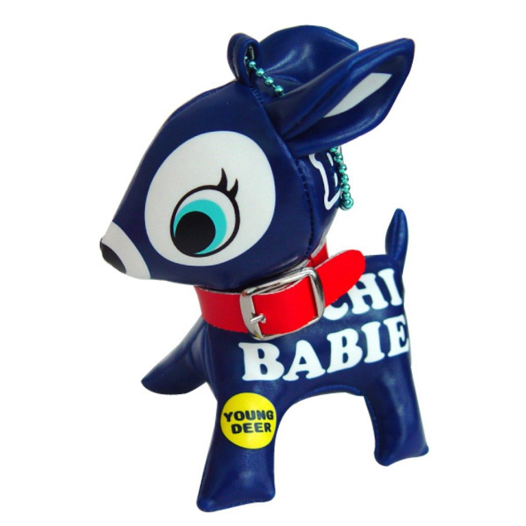 Puchi Babie Key Chain Capital NV Deer Cute Doll Gift Present Japan - 玩偶/公仔 - 其他材质 蓝色