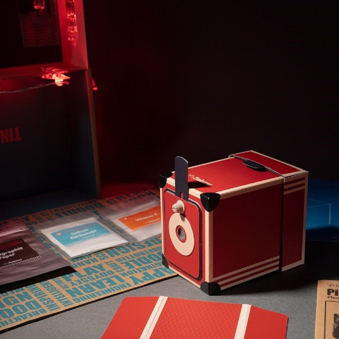 Tinkerer Box 针孔照相机 儿童礼物 生日送礼 儿童科学实验 DIY - 其他 - 其他材质 红色