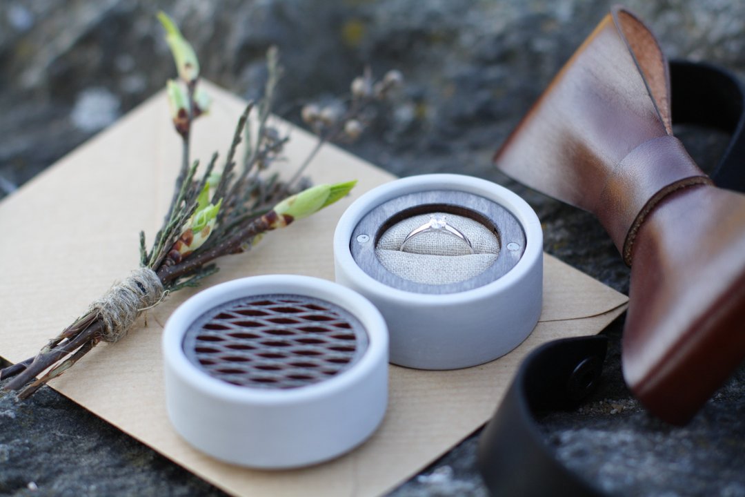 Ring box, Wedding ring box. - 其他 - 其他材质 白色
