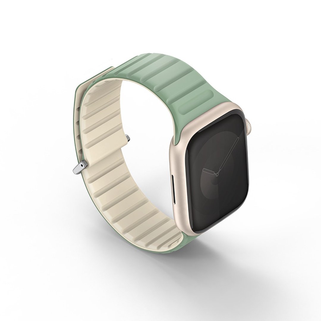 Revix EVO Apple Watch 41/40/38/10代42 mm 双色硅磁吸表带-米绿 - 表带 - 硅胶 绿色