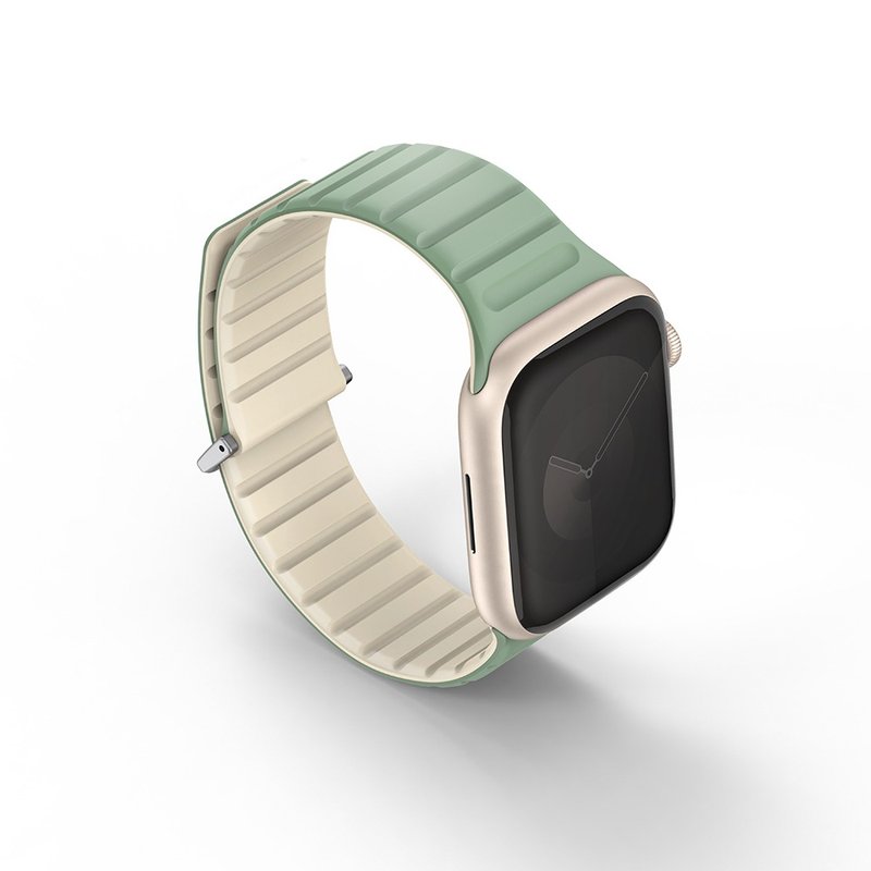 Revix EVO Apple Watch 41/40/38/10代42 mm 双色硅磁吸表带-米绿 - 表带 - 硅胶 绿色