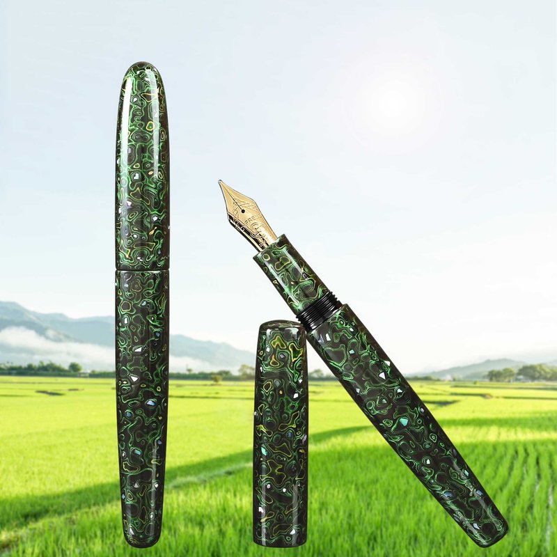 新品CYPRESS【变涂-黛翠】传统漆艺 独家设计款 气密套钢笔 - 钢笔 - 其他材质 绿色