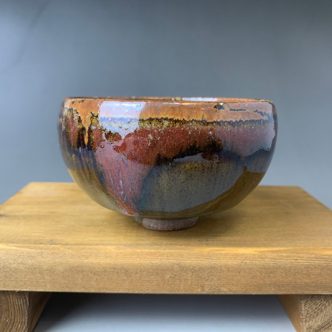 台湾【Handmade Cup】手拉坏釉变杯10 - 茶具/茶杯 - 陶 咖啡色