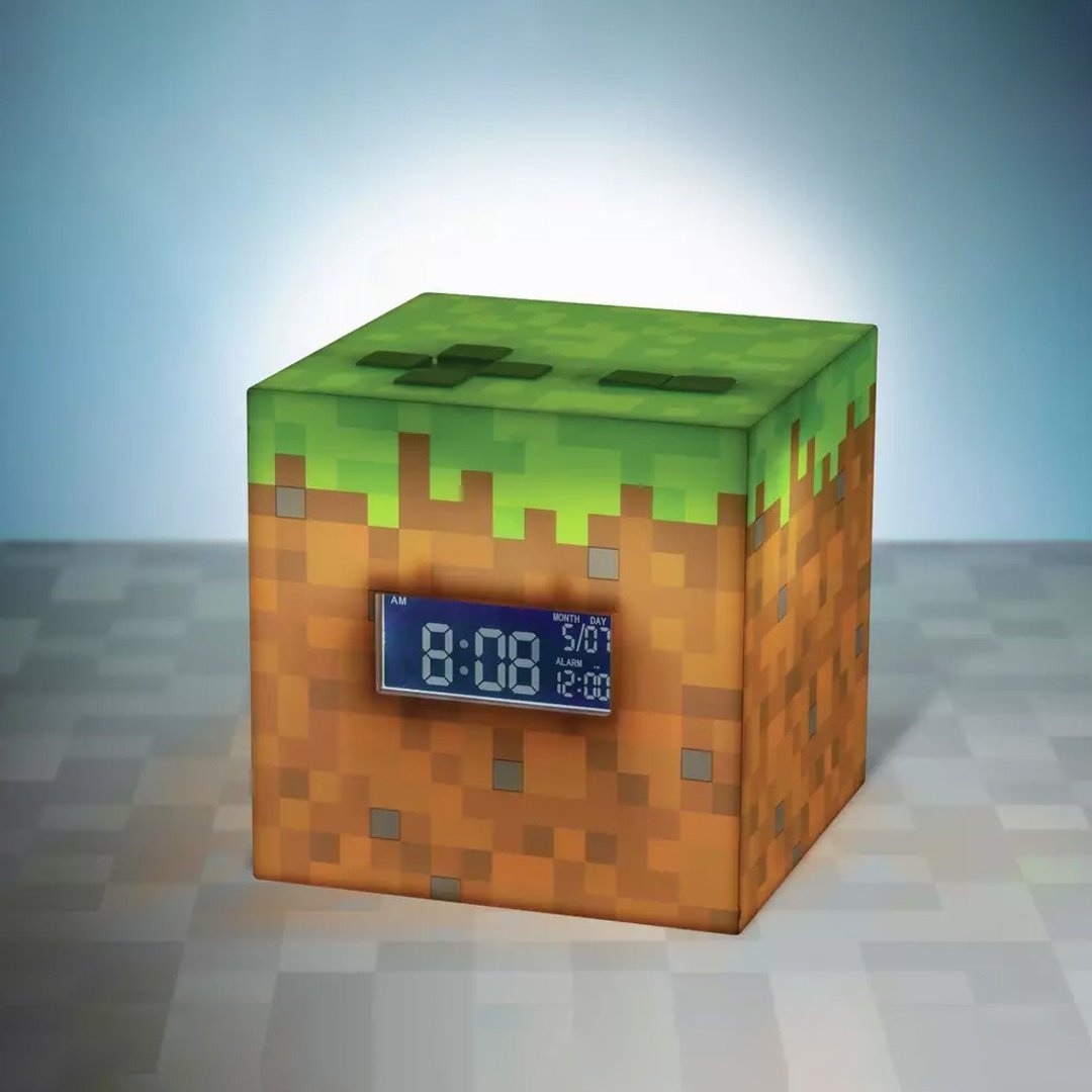 Minecraft麦块 3合1 数位闹钟 发光草地Figure 气氛灯 - 灯具/灯饰 - 塑料 