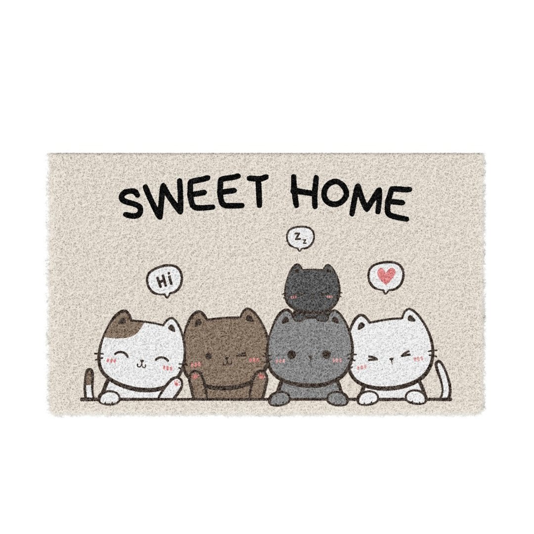 Sweet猫咪刮泥地垫 - 地垫/地毯 - 聚酯纤维 金色
