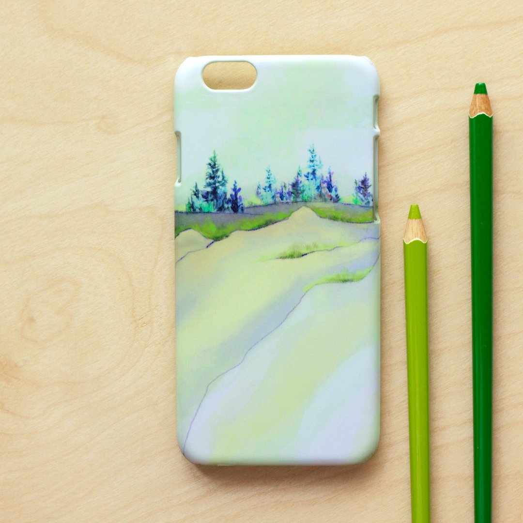 静谧山丘//原创手机壳-    iPhone, Samsung, oppo - 手机壳/手机套 - 塑料 绿色