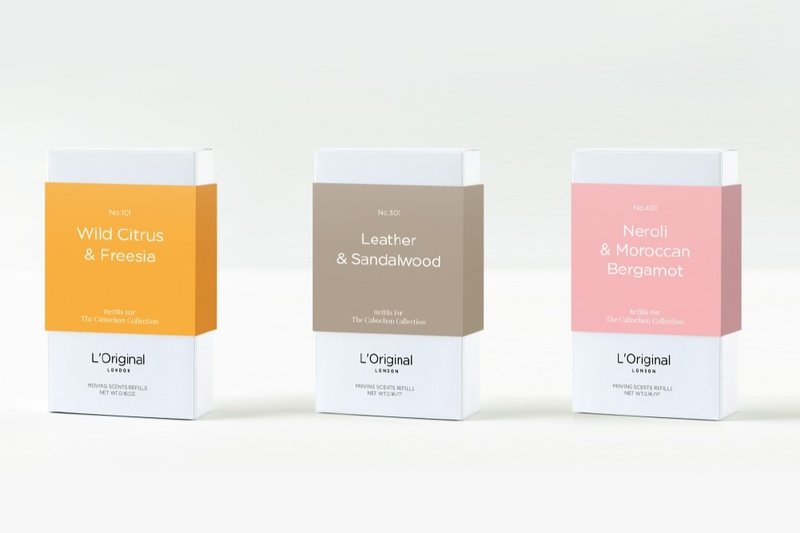 英国L'Original能量晶石车用香氛补充装2入组 - 香薰/精油/线香 - 环保材料 白色
