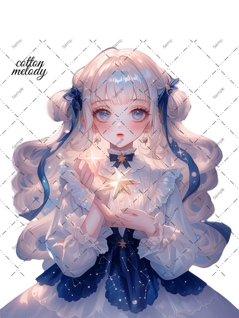 original sticker no.1644 人物贴纸 原创贴纸 人物贴纸 女孩贴纸 原创人物贴纸 - 贴纸 - 纸 