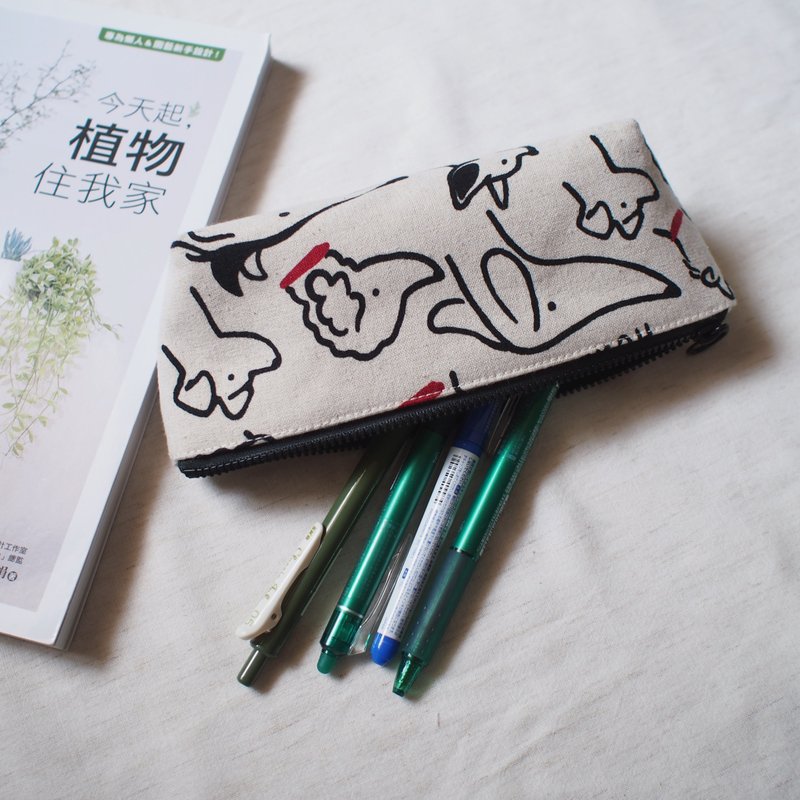 笔袋 立体笔袋 收纳袋  可爱狗狗 - 铅笔盒/笔袋 - 棉 