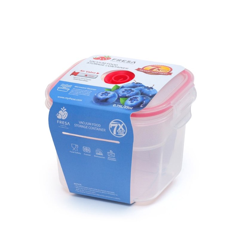 FRESA 抽真空微波保鲜盒 750ml - 便当盒/饭盒 - 塑料 