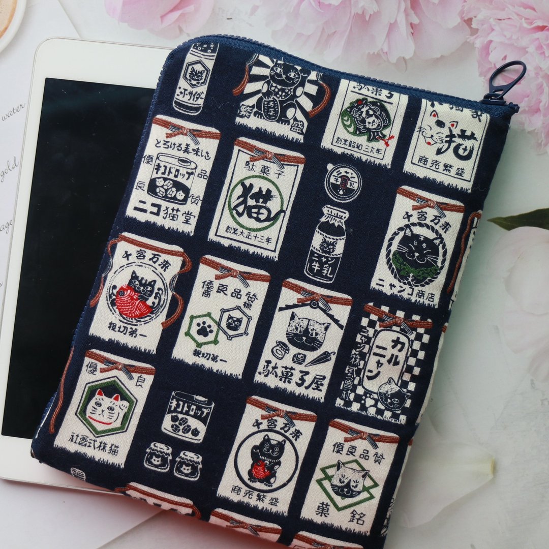 小 7 寸 L 型拉链阅读器保护套 Kobo Libra Colour / mooInk Nana - 电脑包 - 棉 