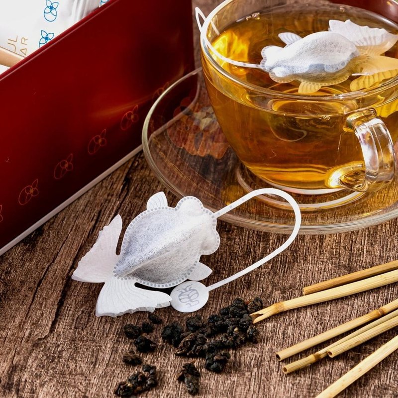 金鱼茶包【阿里山金萱】独享包 (10包入) 台湾茶叶 伴手礼 礼物 - 茶 - 植物．花 