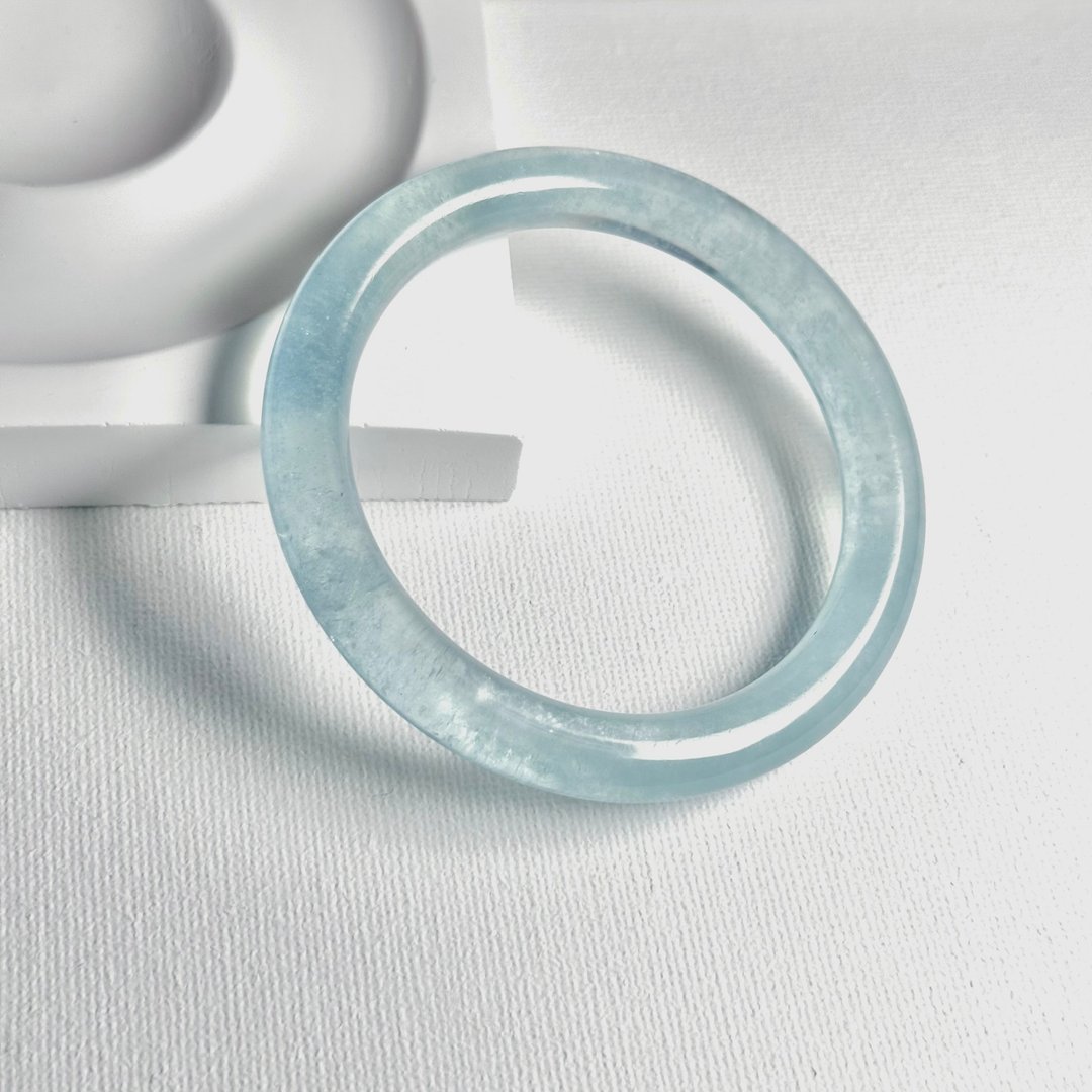海蓝宝手镯 57MM - 手链/手环 - 水晶 蓝色