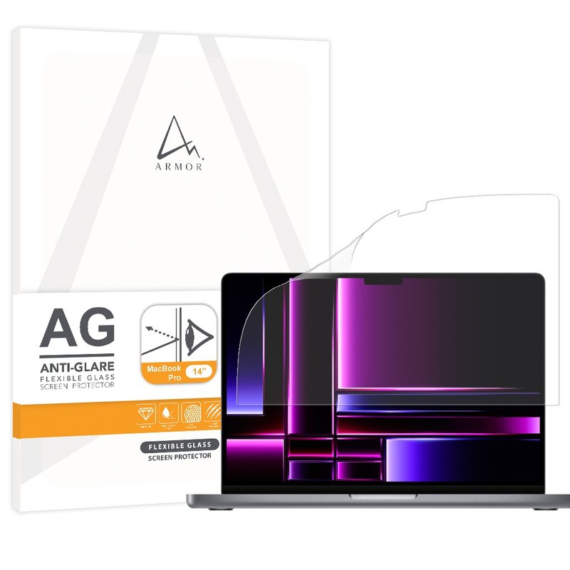 ARMOR MacBook Pro 14 / 16 软性玻璃防眩光滤蓝光萤幕保护贴 - 电脑配件 - 其他材质 