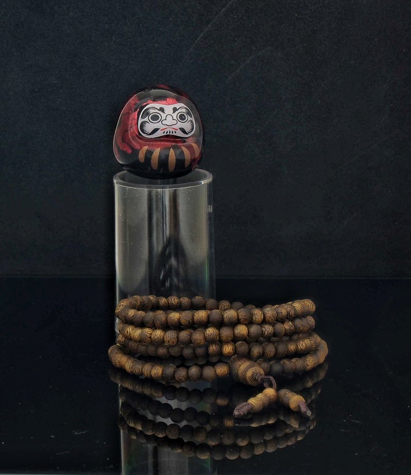 海南种植绿奇楠 108粒 4mm 沉香手链 ( HKA2307 ) - 手链/手环 - 木头 