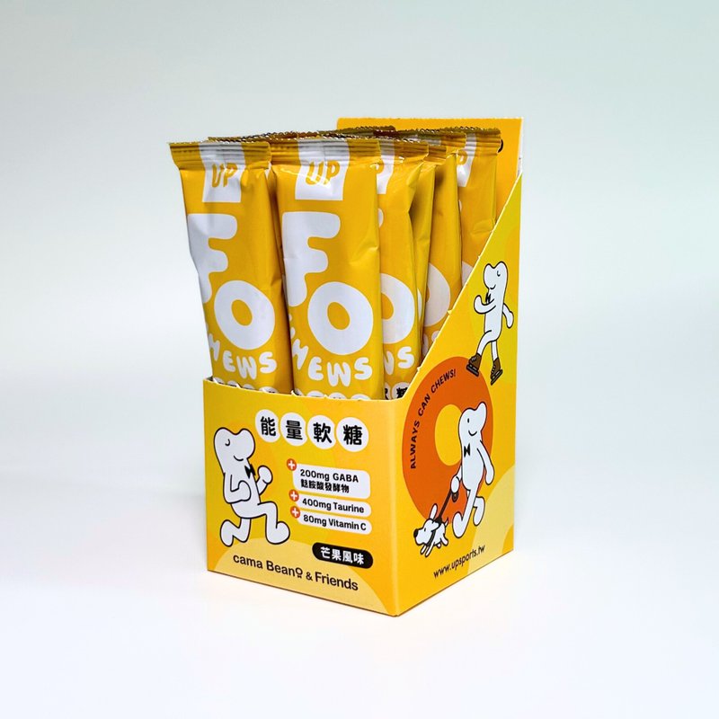 【UP】cama Beano & Friends FOCHEWS能量软糖-芒果风味 10入 - 健康/养生 - 其他材质 橘色