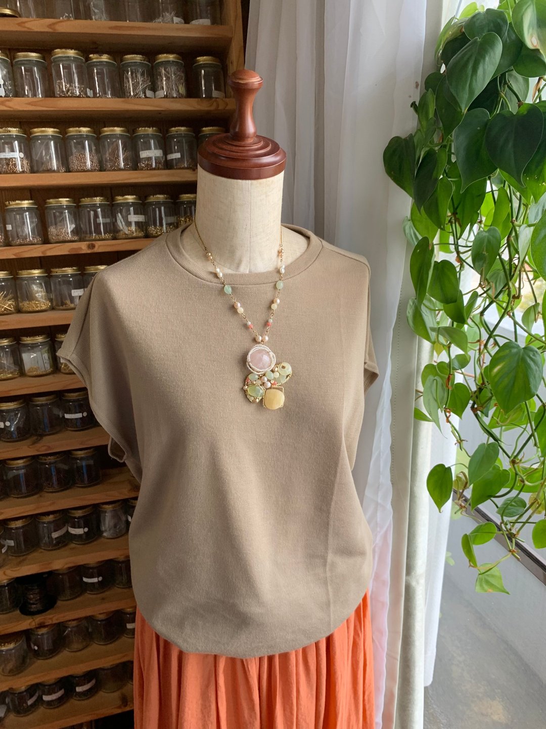 Jewelry box necklace - 项链 - 半宝石 黄色