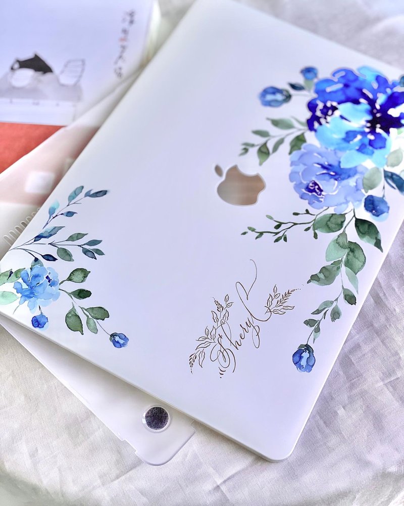 【定制化礼物】电脑保护壳 笔电 MacBook Pro/Air 13 自家设计 - 平板/电脑保护壳 - 塑料 蓝色