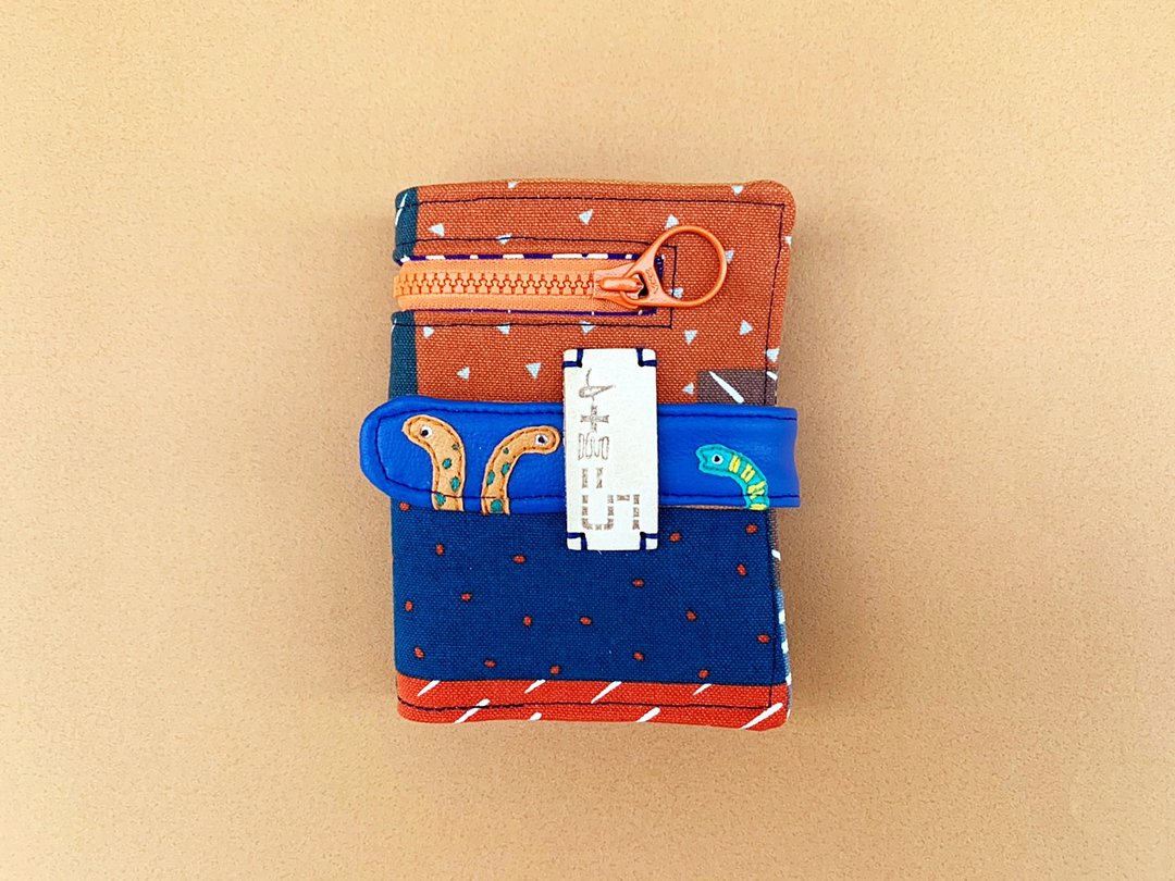 *花园鳗 布短夹* - 皮夹/钱包 - 棉 蓝色