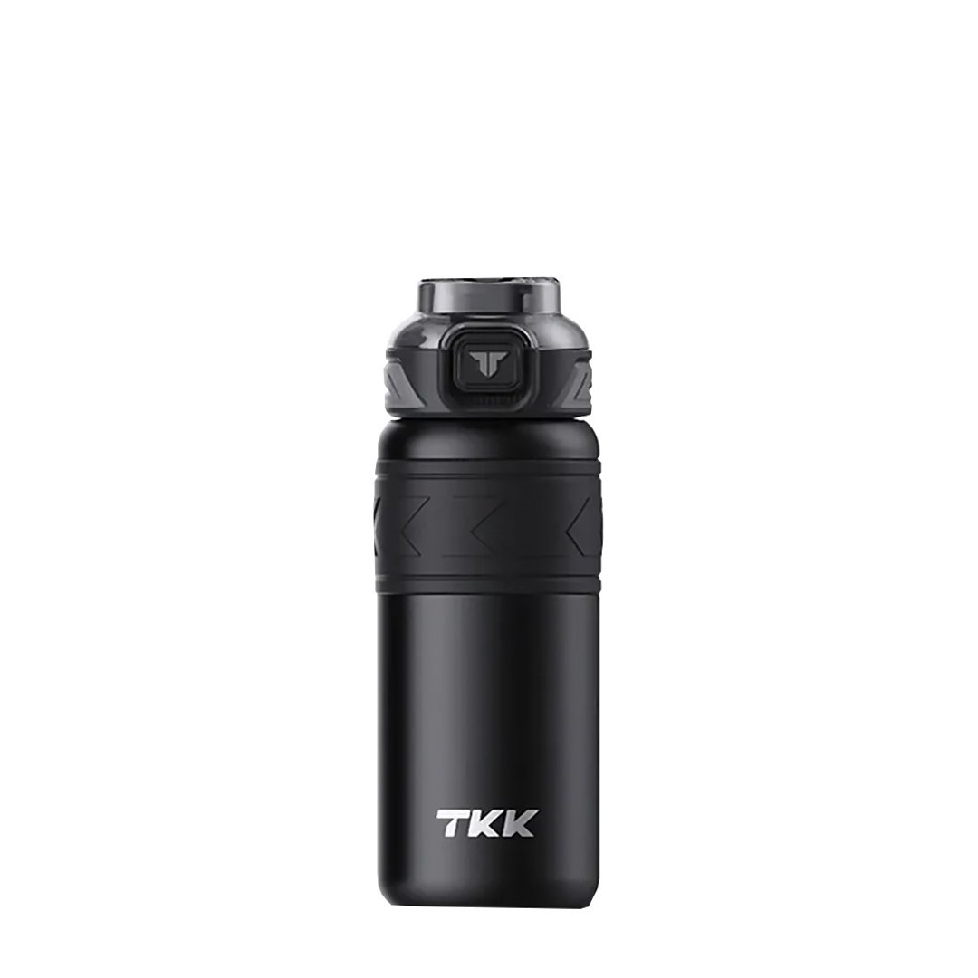 【TKK】迈越系列 316不锈钢 直饮+吸管 保温运动水壶500ML-玄铁黑 - 水瓶/水壶 - 不锈钢 黑色