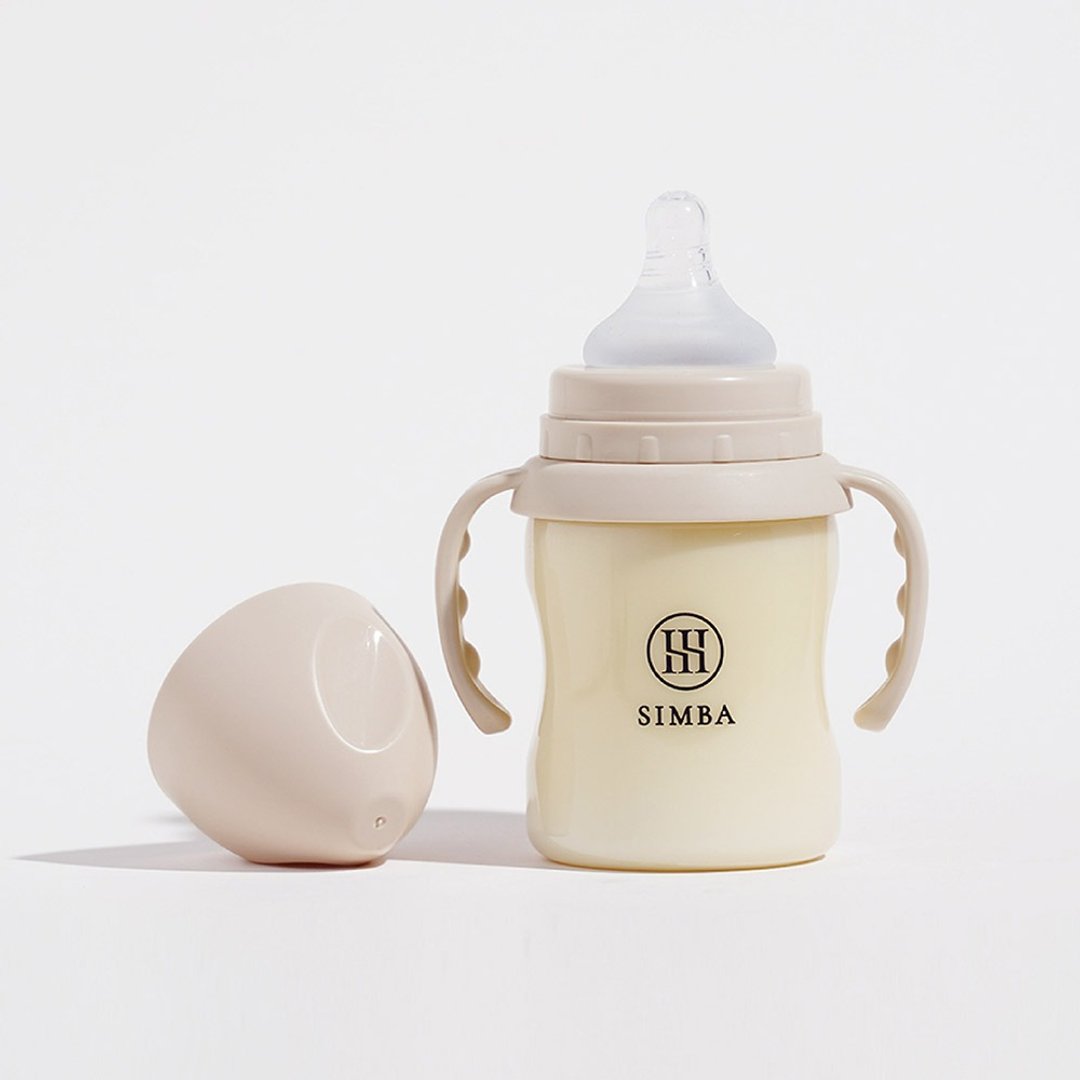 【Simba小狮王辛巴】蕴蜜铂金PPSU宽口吸管把手防胀气奶瓶200ml - 奶瓶/奶嘴 - 其他材质 卡其色