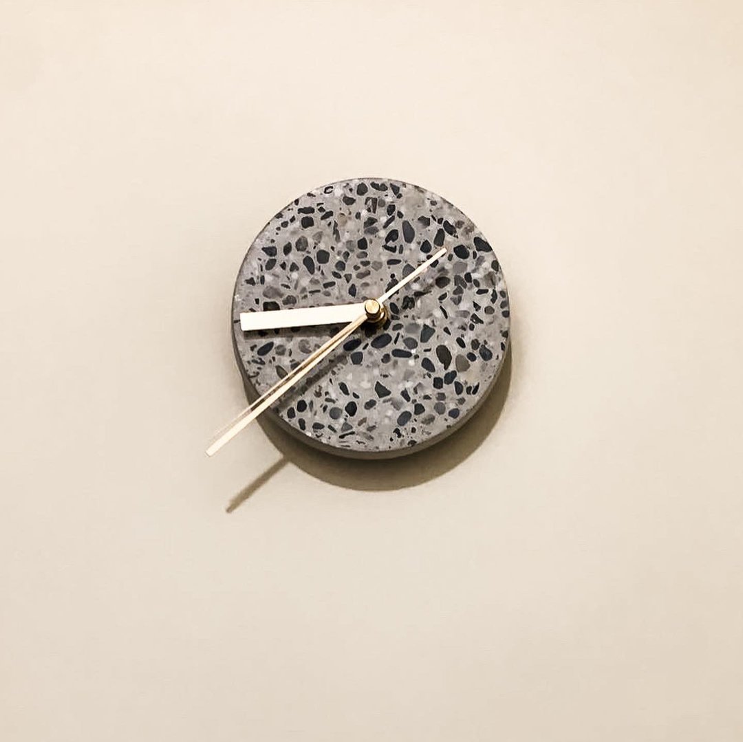 水磨石·磨石计划·terrazzo·磨石钟_15│Good Form·好造形 - 时钟/闹钟 - 水泥 灰色
