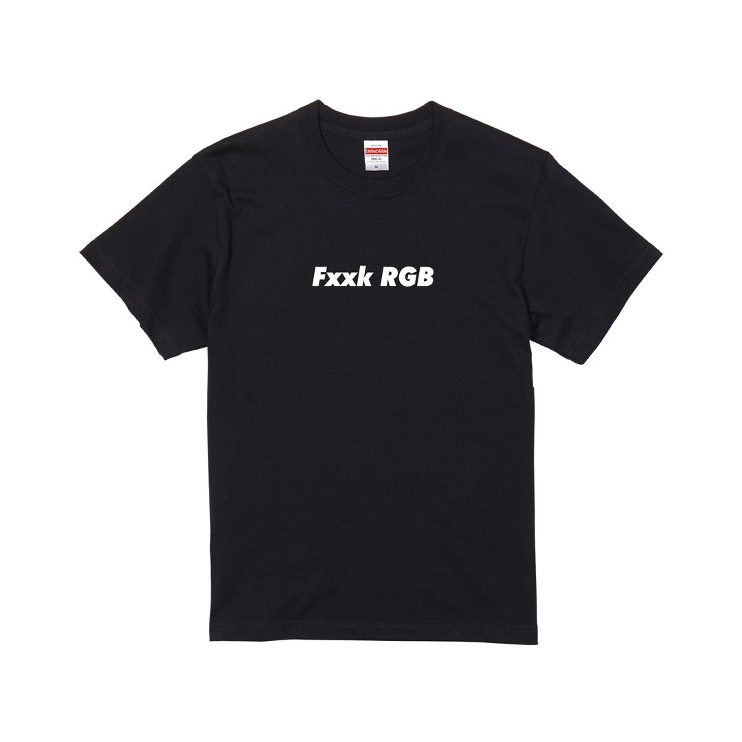 Fxxk  RGB －煞气的印刷人设计师 标语  纯棉 短袖T恤 - 男装上衣/T 恤 - 棉 