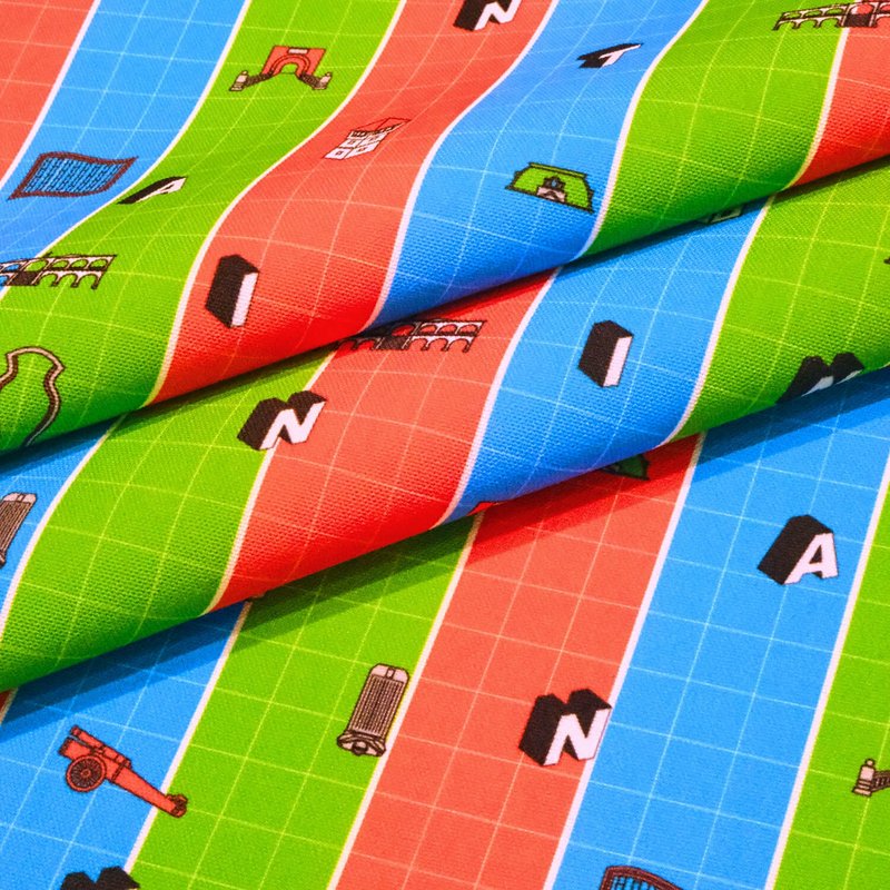 茄芷袋印花布 - 编织/刺绣/羊毛毡/裁缝 - 其他人造纤维 多色