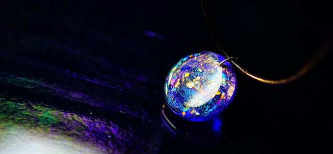 [Made to order] The mysterious blue universe - 项链 - 其他金属 