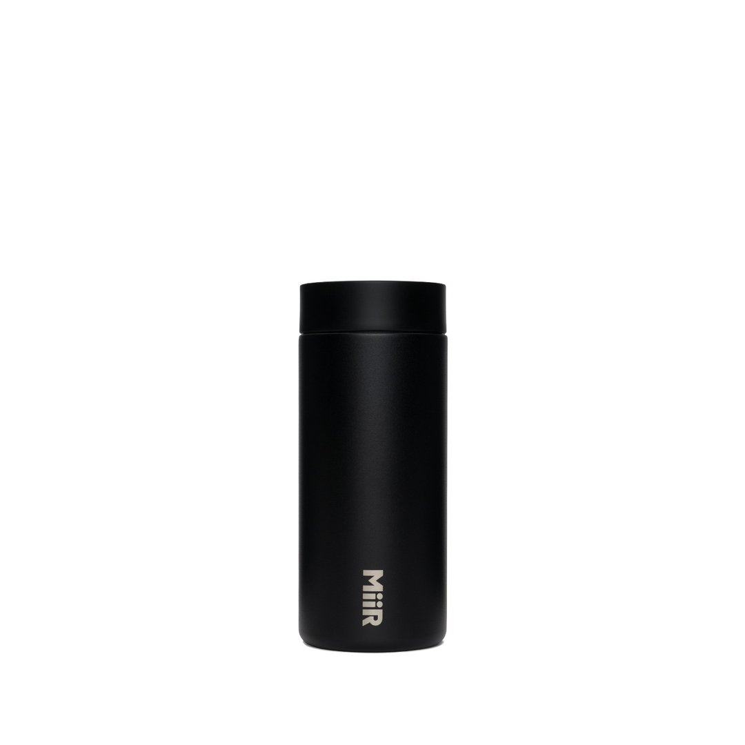 MiiR 保温/保冰 防漏 360 环口盖 旅行 随身瓶 12oz/354ml 经典黑 - 保温瓶/保温杯 - 不锈钢 黑色