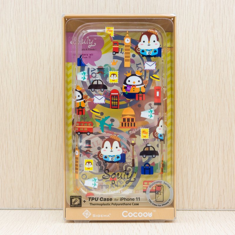 iPhone 13/Pro/Pro Max TPU 软胶边框双层手提电话壳 (伦敦旅游) - 手机壳/手机套 - 塑料 透明