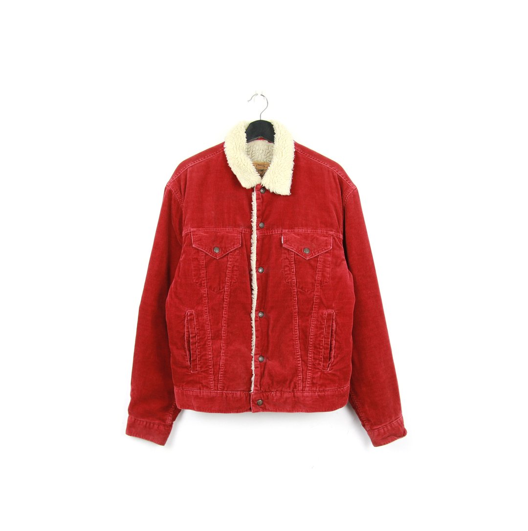 Back to Green:: Levi's灯心绒 高磅羔羊反领外套 //vintage - 男装外套 - 棉．麻 