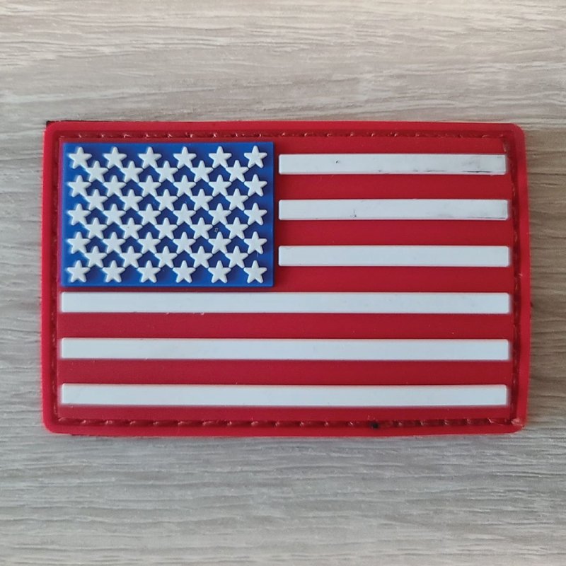 战术徽章(软胶美国国旗款) - 衣/帽 - 其他材质 多色