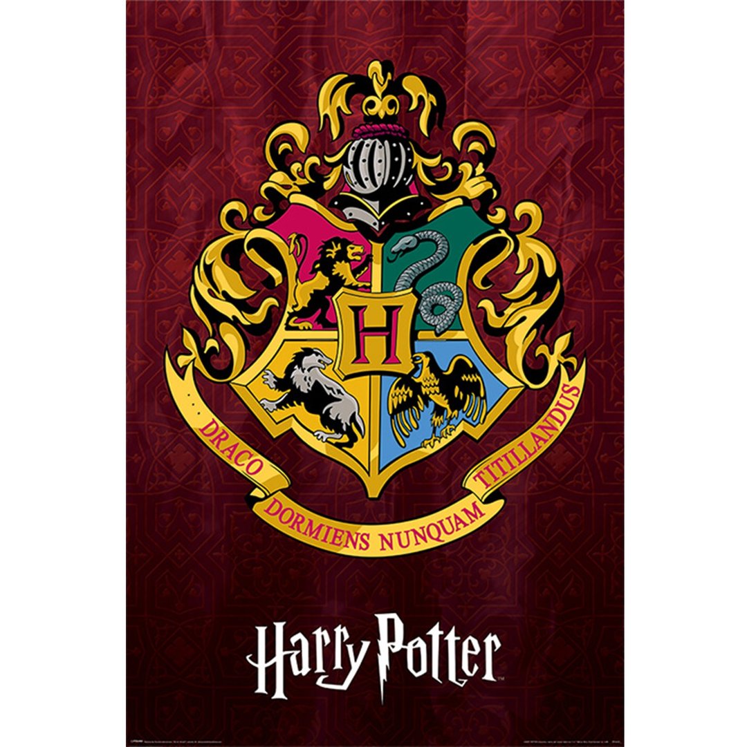 【哈利波特】霍格华兹校徽 英国进口海报 Harry Potter - 海报/装饰画/版画 - 其他材质 多色