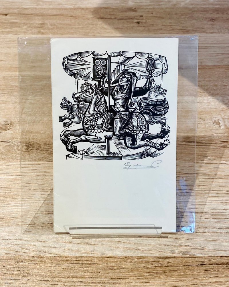 比利时艺术家 GAUDAEN, Gerard - Ex-libris - 藏书票 - 版画 - 海报/装饰画/版画 - 纸 白色