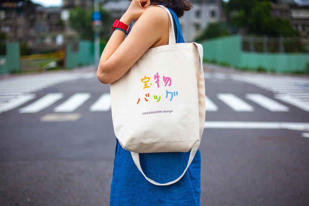 Deerhorn design / 鹿角 宝物包 帆布包 肩背 手提 侧背 - 侧背包/斜挎包 - 其他材质 白色