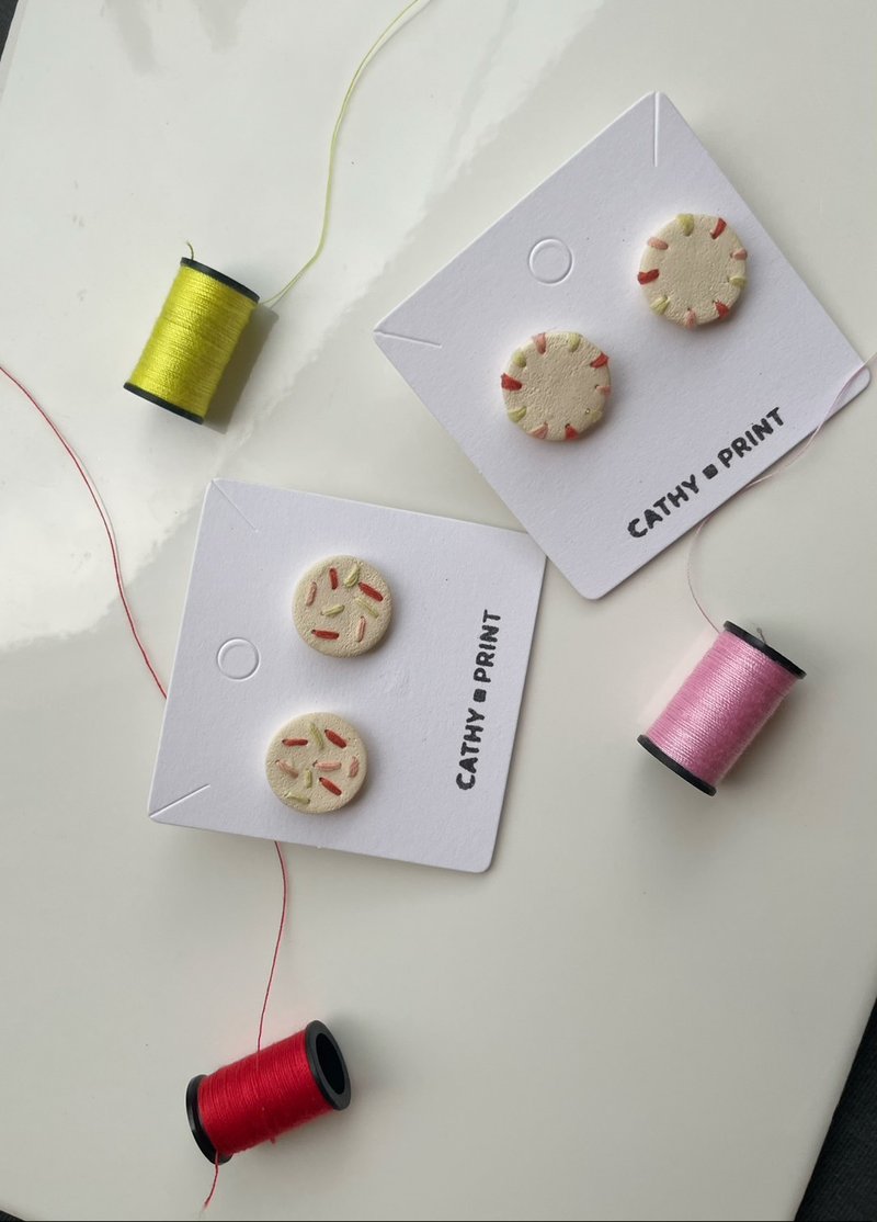 点 点 线系列 - 耳环/耳夹 - 其他材质 