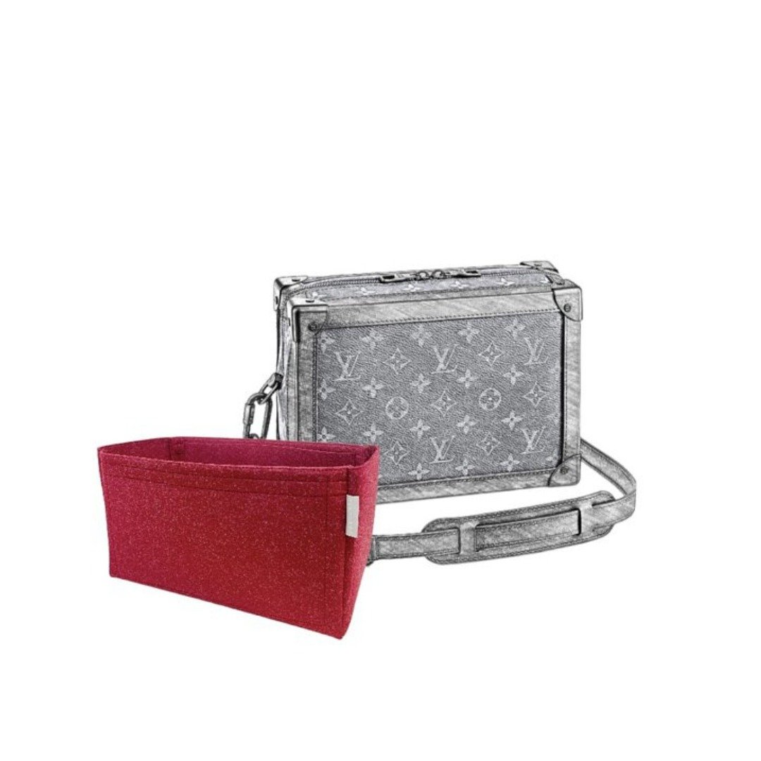 【香港制造|韩国绒布】手制内袋 - LV Soft Trunk 25cm M44730 - 化妆包/杂物包 - 其他材质 多色